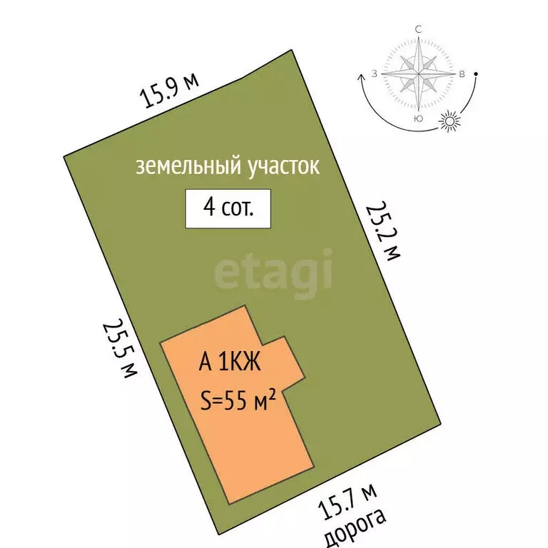 Дом в Тюмень, садовое товарищество Рябинушка, Северная улица (55 м) - Фото 2
