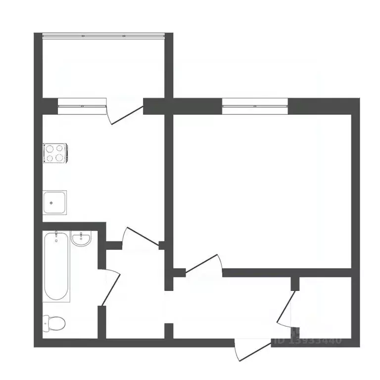 1-к кв. Тюменская область, Тюмень ул. Николая Ростовцева, 6 (41.2 м) - Фото 1