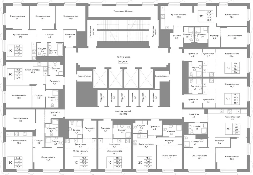 Студия Челябинская область, Челябинск ул. Энтузиастов, 32А (33.9 м) - Фото 2