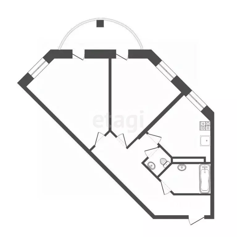 2-к кв. Мордовия, Саранск просп. 60 лет Октября, 143 (60.0 м) - Фото 2