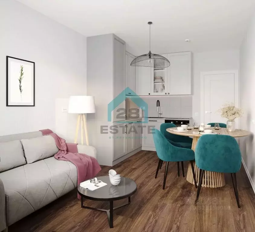 Студия Санкт-Петербург ул. Маршала Казакова, 21к2Д (25.46 м) - Фото 1