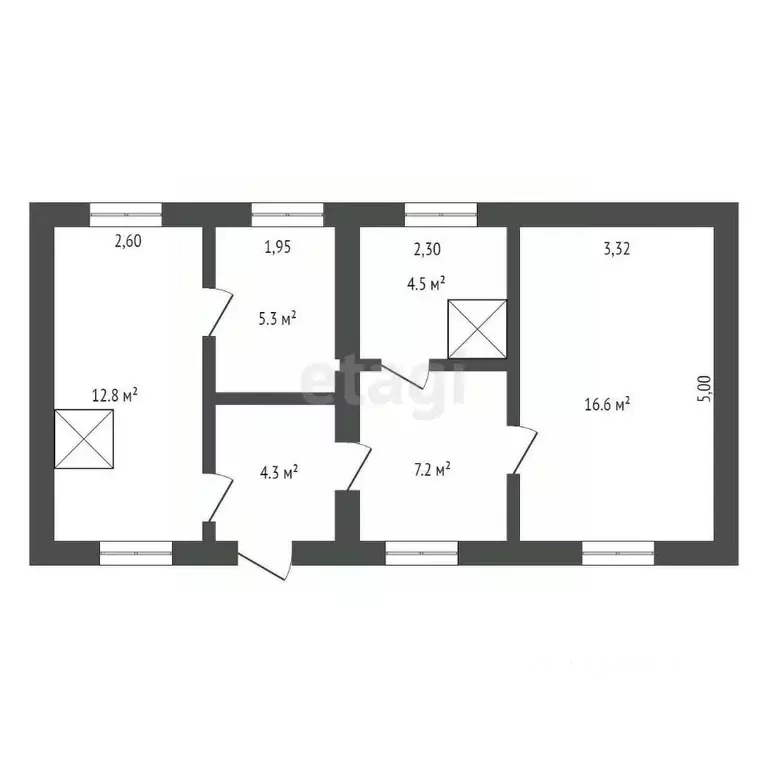 Дом в Кемеровская область, Березовский ул. Гастелло, 22 (51 м) - Фото 1