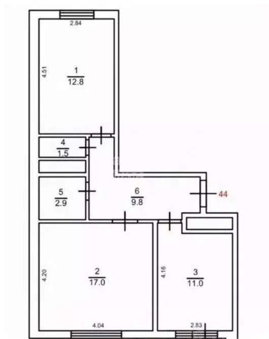2-к кв. Московская область, Мытищи ул. Рождественская, 2 (55.0 м) - Фото 2