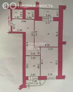2-комнатная квартира: Тамбов, Советская улица, 2А (72 м) - Фото 2