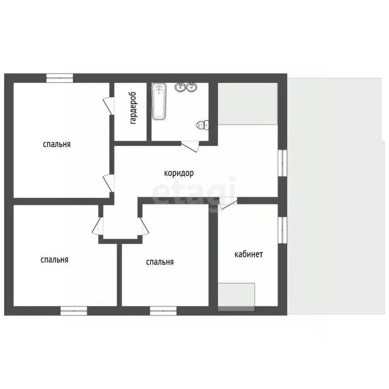 Дом в Воронежская область, с. Семилуки ул. Ушакова, 2 (233 м) - Фото 2