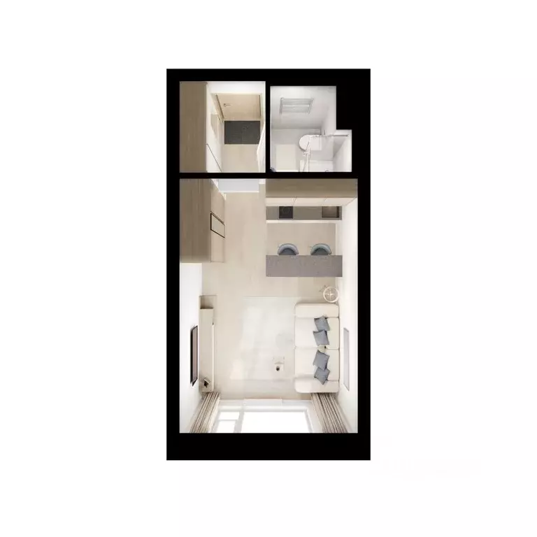 Студия Москва Мичуринский Парк жилой комплекс, 4.2 (21.9 м) - Фото 1