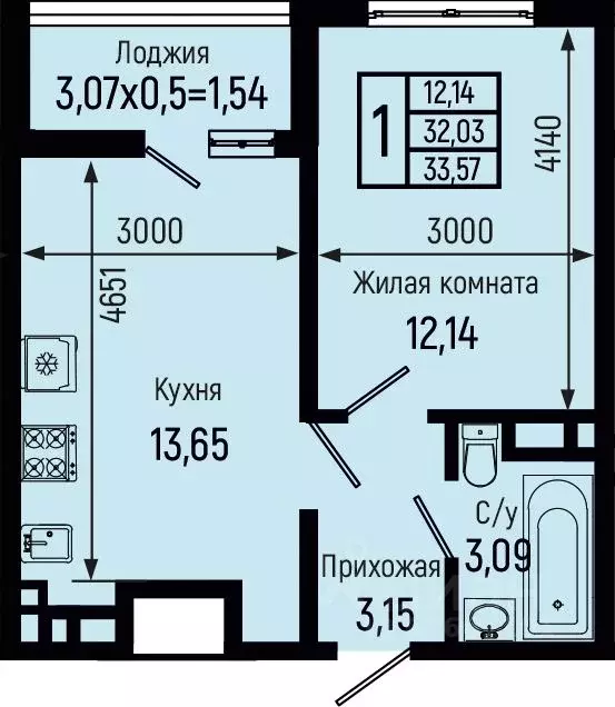 1-к кв. Краснодарский край, Туапсинский муниципальный округ, с. Небуг ... - Фото 1