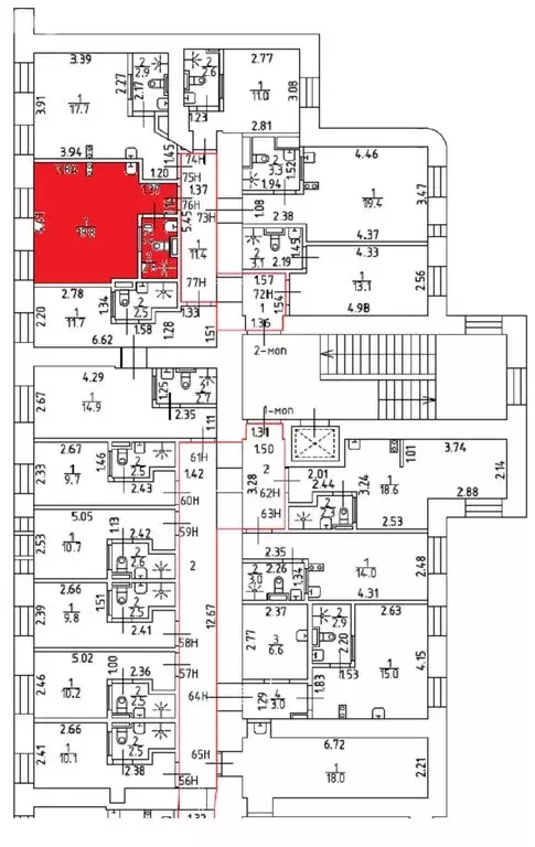 Квартира-студия: Санкт-Петербург, набережная Обводного канала, 169 (22 ... - Фото 2