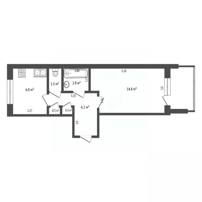 1-к кв. Кемеровская область, Юрга Кузбасский просп., 10 (32.5 м) - Фото 0