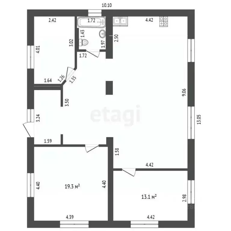 Дом в Орловская область, Орел ул. Калинина, 28 (101 м) - Фото 1