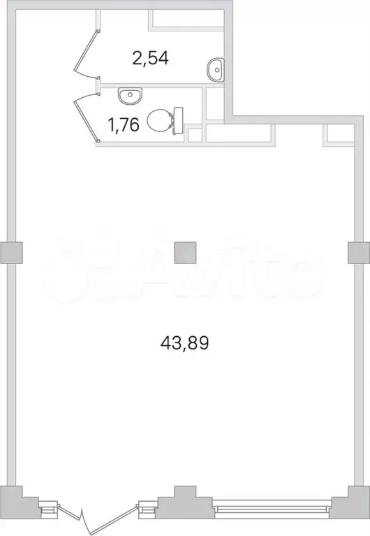 Продам помещение свободного назначения, 48.19 м - Фото 0