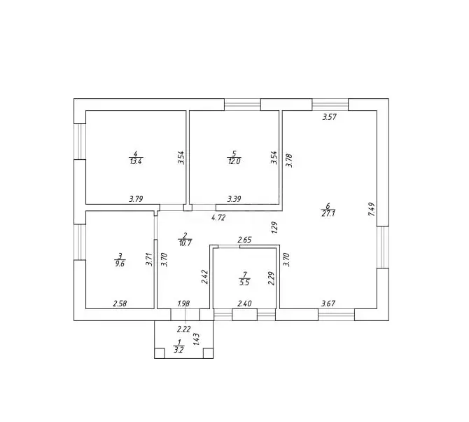 Дом в деревня Лудорвай, Радужный переулок (85.5 м) - Фото 1