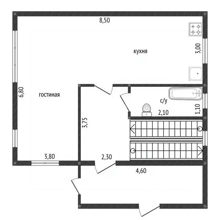 Дом в Башкортостан, Уфимский район, Русско-Юрмашский сельсовет, д. ... - Фото 2
