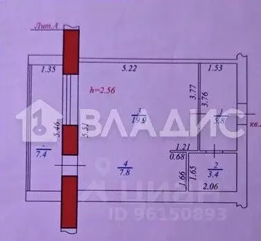 1-к кв. Карелия, Петрозаводск Сыктывкарская ул., 1 (36.9 м) - Фото 2