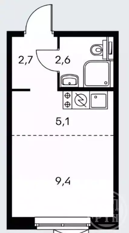 Студия Ленинградская область, Сертолово Всеволожский район, ул. ... - Фото 2