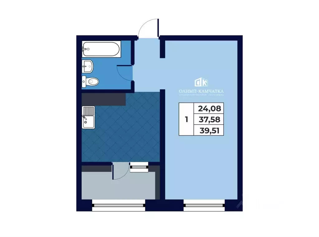 Свободной планировки кв. Камчатский край, Петропавловск-Камчатский ... - Фото 1