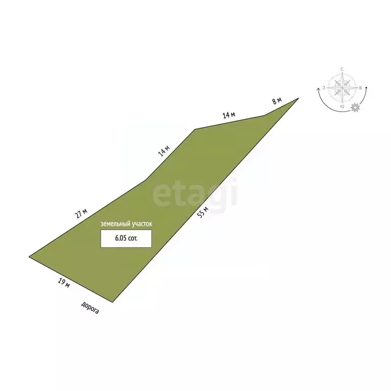 Участок в Пермский край, Пермский муниципальный округ, д. Няшино ул. ... - Фото 2