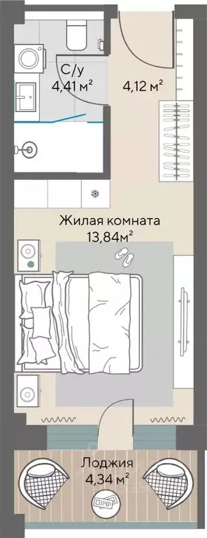 Студия Кемеровская область, Таштагольский район, Шерегешское городское ... - Фото 0