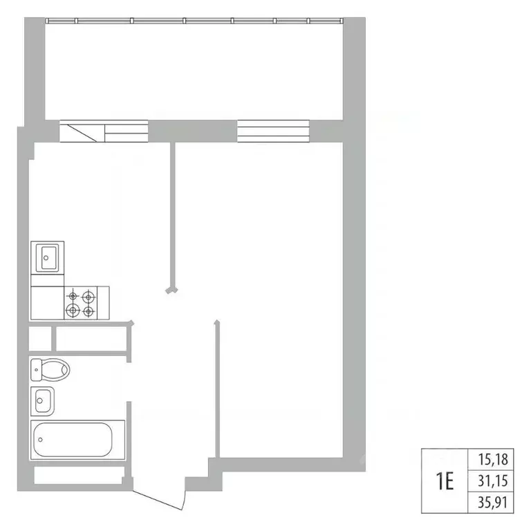 1-к кв. Татарстан, Набережные Челны ул. Раскольникова, 22 (35.9 м) - Фото 0
