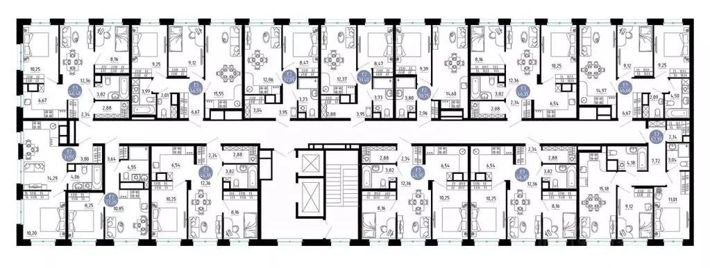 2-к кв. Рязанская область, Рязань 9-10-й кв-л,  (52.39 м) - Фото 2