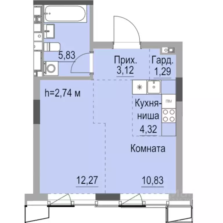 Студия Удмуртия, Ижевск ул. Лихвинцева, 17 (38.7 м) - Фото 1