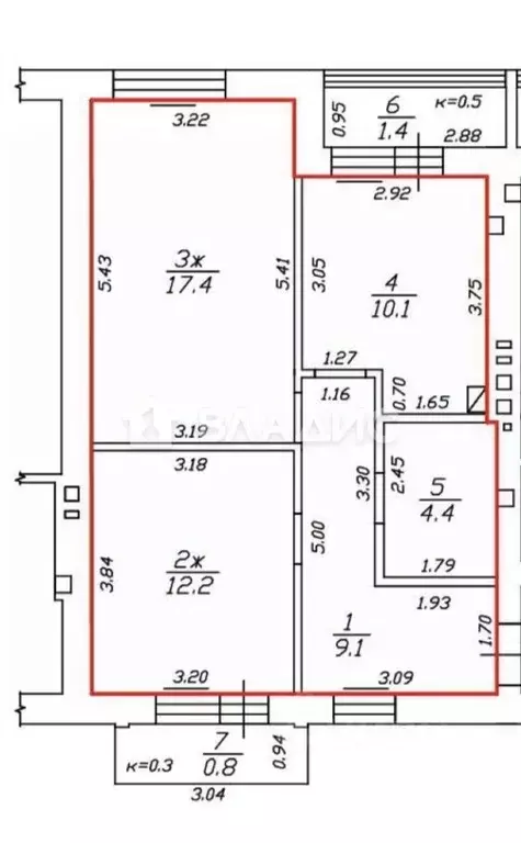 2-к кв. Калининградская область, Светлогорск Железнодорожный пер., 11 ... - Фото 2