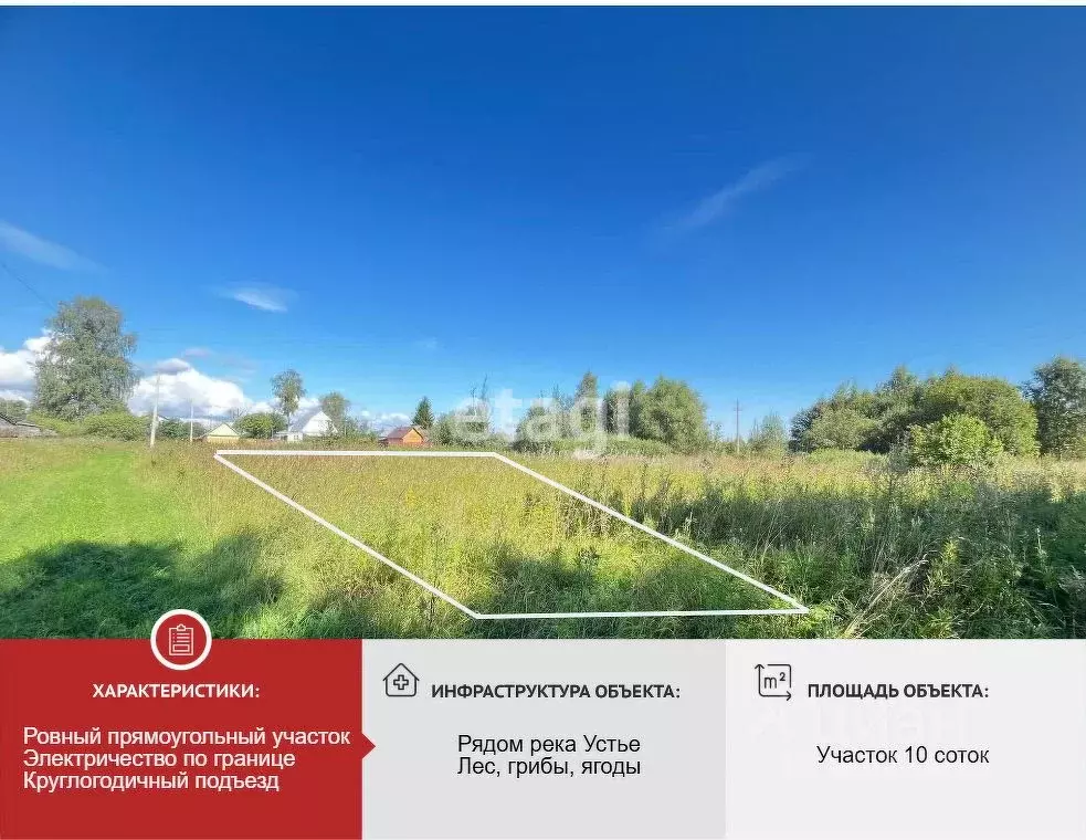 Участок в Ярославская область, Ростовский муниципальный округ, д. ... - Фото 1