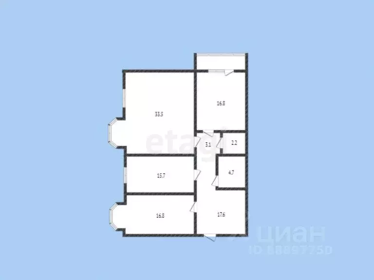 3-к кв. Карачаево-Черкесия, Черкесск просп. Ленина, 83А (110.4 м) - Фото 1