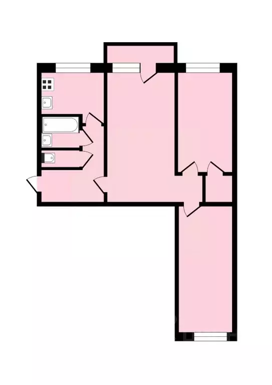 3-к кв. Владимирская область, Владимир ул. Сурикова, 20 (57.9 м) - Фото 1