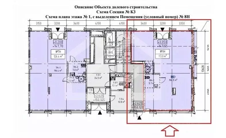 Помещение свободного назначения в Москва Вэйв жилой комплекс (113 м) - Фото 1