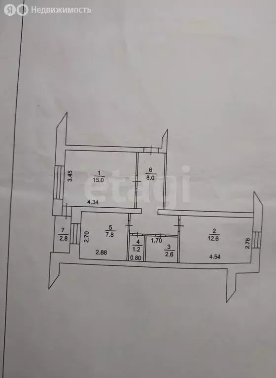 2-комнатная квартира: Ишимбай, Геологическая улица, 42 (50 м) - Фото 1