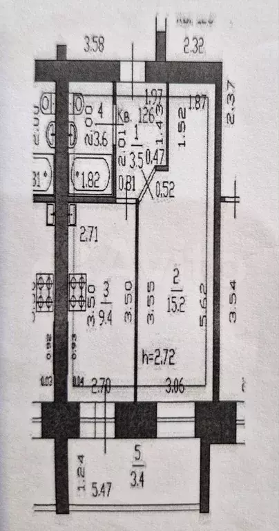 1-к. квартира, 35 м, 9/9 эт. - Фото 0