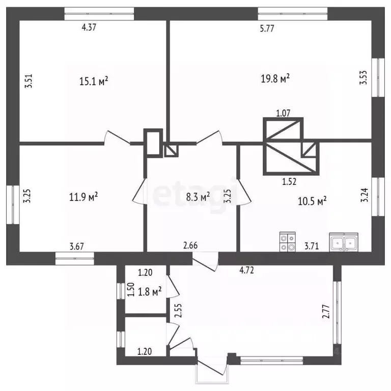 Дом в Псковская область, Пыталовский муниципальный округ, д. ... - Фото 2