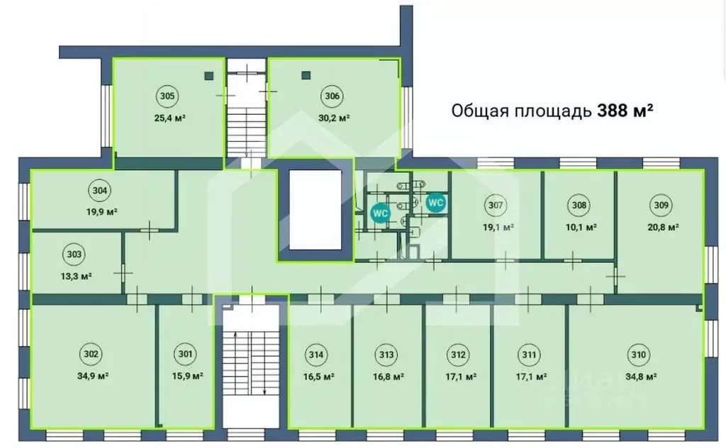 Офис в Москва Верхняя Красносельская ул., 17АС1б (388 м) - Фото 2