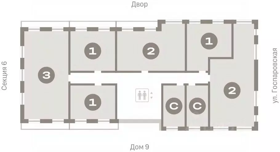 Студия Тюменская область, Тюмень Речной Порт жилой комплекс (21.5 м) - Фото 1