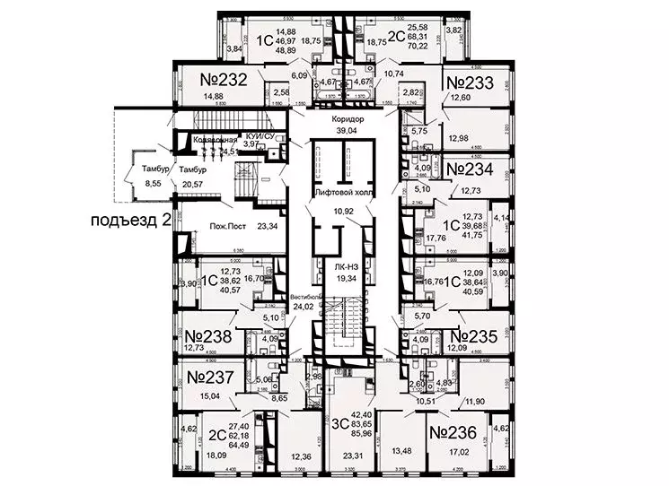 2-к кв. Рязанская область, Рязань Льговская ул., 8 (68.31 м) - Фото 1