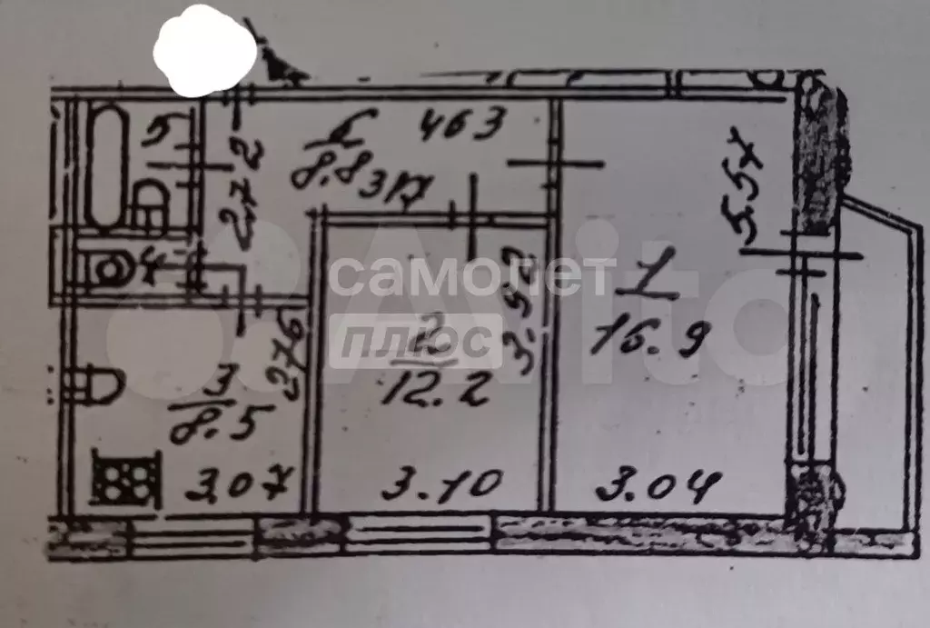 2-к. квартира, 50 м, 4/10 эт. - Фото 0