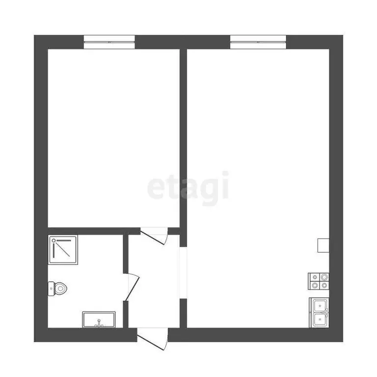 1-комнатная квартира: Нальчик, улица Героя России Т.М. Тамазова, 5 (51 ... - Фото 0