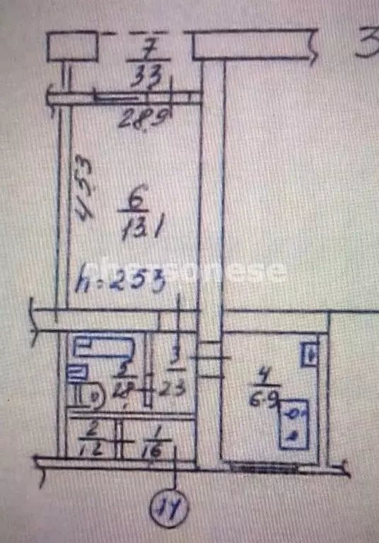 1-к кв. Севастополь просп. Героев Сталинграда, 52 (33.0 м) - Фото 2