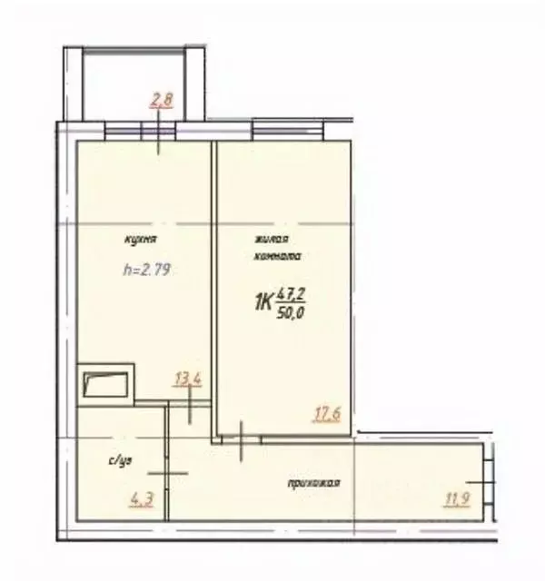 1-к кв. Московская область, Пушкинский городской округ, Лесной пгт ул. ... - Фото 2