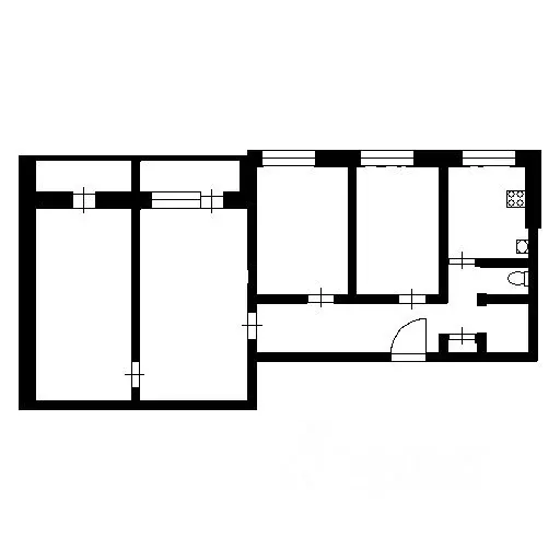4-к кв. Новосибирская область, Новосибирск ул. Дениса Давыдова, 7/1 ... - Фото 1