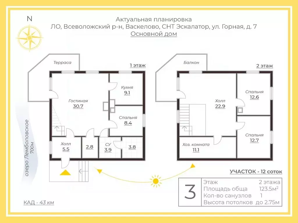 Дом в Ленинградская область, Всеволожский район, Куйвозовское с/пос, ... - Фото 1