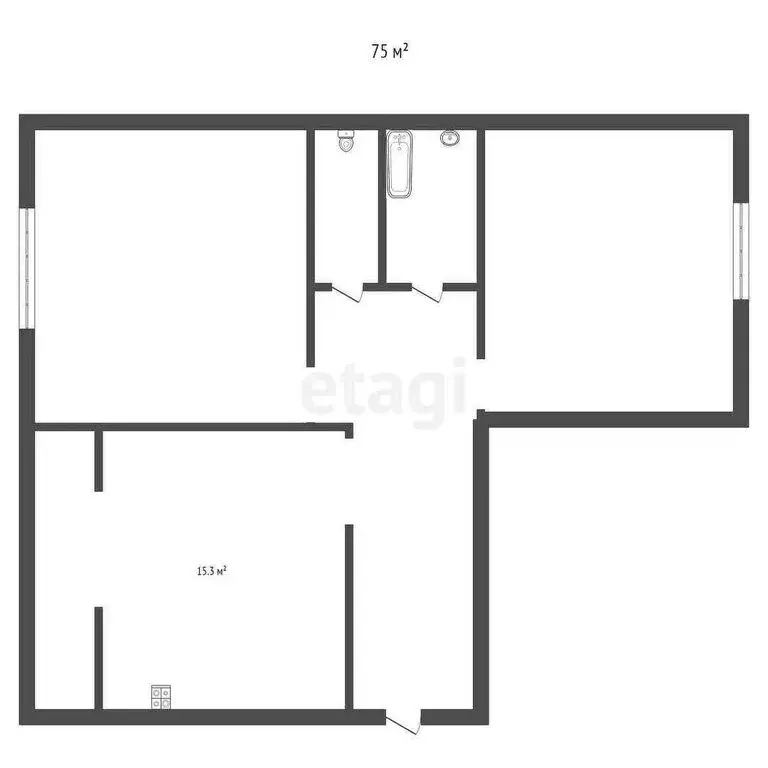 2-комнатная квартира: Пятигорск, улица Булгакова, 23 (76 м) - Фото 0