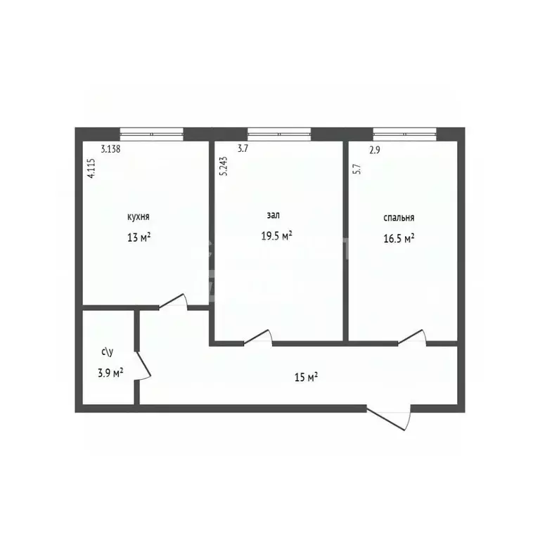 2-к кв. Дагестан, Дербент ул. Сальмана, 87А (67.0 м) - Фото 1