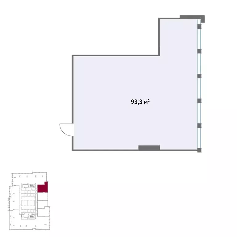 Офис (93.3 м) - Фото 1