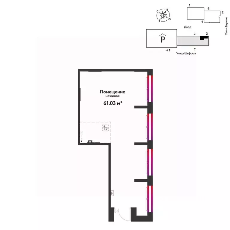 Торговая площадь в Свердловская область, Екатеринбург ул. Шефская, 22А ... - Фото 2