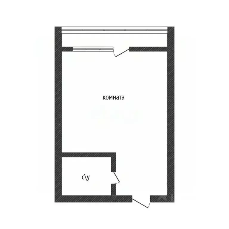 Студия Приморский край, Владивосток Сахалинская ул., 32Б (18.8 м) - Фото 1