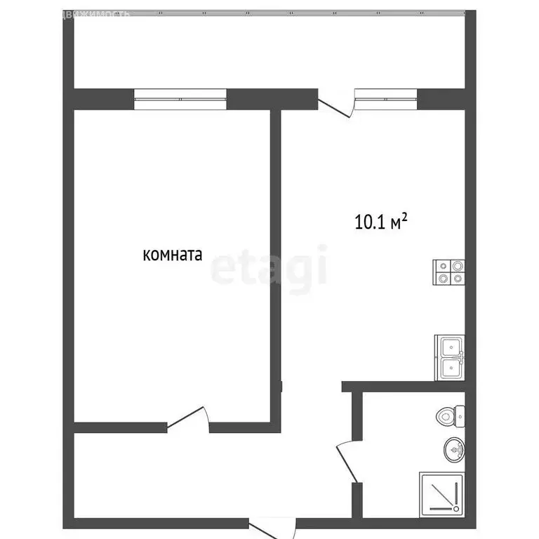 1-комнатная квартира: Орёл, Ливенская улица, 33к2 (40 м) - Фото 1