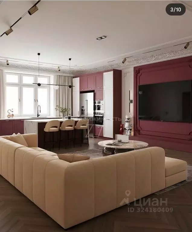 3-к кв. Санкт-Петербург ул. Грибалевой, 9к1 (120.0 м) - Фото 1