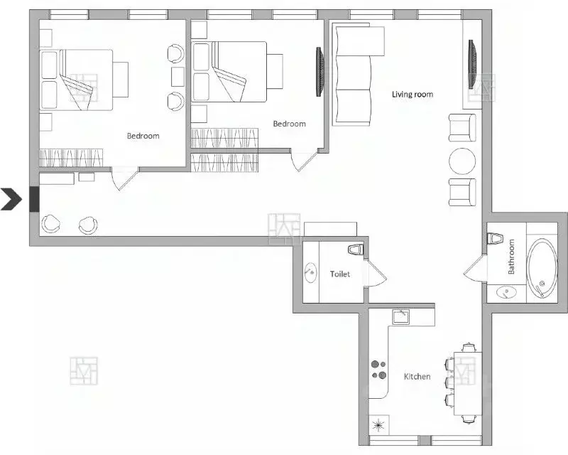 3-к кв. Москва Большая Бронная ул., 27/4 (95.0 м) - Фото 1